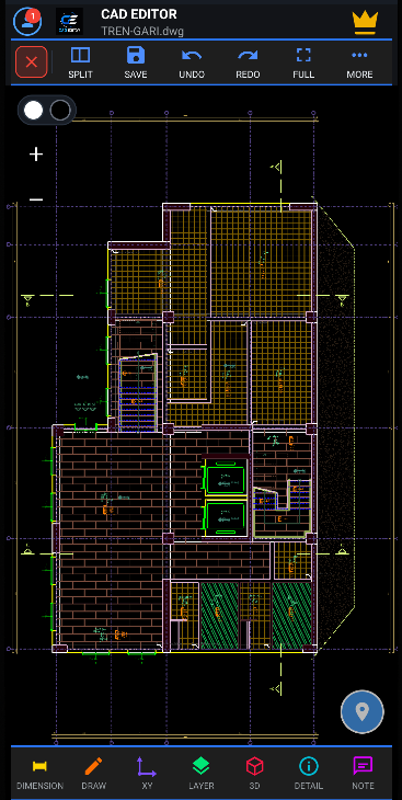 CAD Editor DWG Viewer screen
